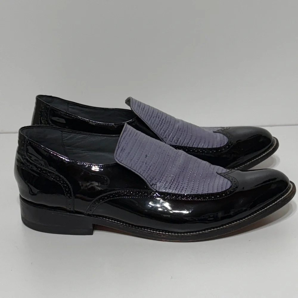 Stacy Baldwin Patent Leather Loafers